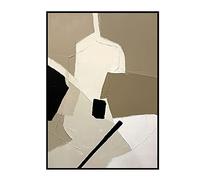 tymhrs Hand Painted Abstract Thick Textured Oil Painting In Brown Black,Handmade 3D Canvas Painting For Wall Art,Wall Decor For Living Room,Entrance,Aisle,32X48Inch(80X120Cm) No Frame