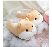 tymhrs Zapatillas De Animales,Zapatillas De Animales De Dibujos Animados Divertidos, Lindas Zapatillas Novedosas De Hámster para Unisex, Cálidas Zapatillas De Interior De Invierno De Felpa De Fel