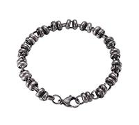 TYMONT Pulseras De Acero De Titanio Europeas Y Americanas, Pulseras De Cadena Entrelazadas Retro Para Hombres, Joyería De Hip Hop Rock