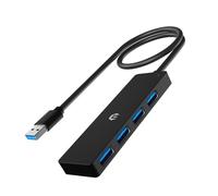 Tymyp Hub USB 3.0, concentrador USB de 4 puertos, divisor USB expansor USB para laptop, Xbox, unidad flash, disco duro, sistema de juegos, impresora, cámara, teclado, mouse y más