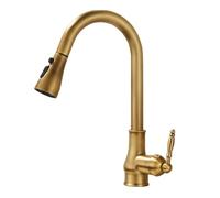 TYMYW Grifo de Cocina Extraible con 3 Modus de Agua Grifo Monomando Cocina Mezclador Giratorio Antigua