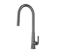 TYMYW Grifo de Cocina Fregadero Extraible con 2 Modus de Agua Giratorio 360° Monomando Grifo Mezclador Cocina,Gris
