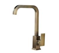 TYMYW Grifo de Cocina Latón Antiguo Giratorio 360° Grifo Mezclador Cocina Retro Monomando Un Solo Orificio