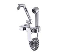 TYMYW Grifos para Cocina Fregadero de Pared con Ducha Grifo Mezclador de Cocina Pared Brazo Plegable Giratorio de 360°,Cromado