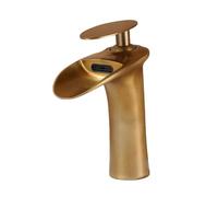 TYMYW Grifos para Lavabos de Baño Cascada Grifo Monomando Lavabo Vintage Mezclador de Latón Un Solo Orificio,Antigüedad