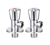 TYMYW Válvula Angular 1/2 de Latón de Pared Caliente y Fría Válvula Reguladora de Ángulo para Baño, Cocina