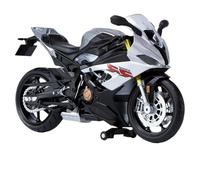 TYNBV Modelo de Coleccionable 1/12 para BMW S1000RR S 1000RR S1000 RR Modelo De Motocicleta Fundición A Presión Colección Juguetes Pasatiempo Regalo Todoterreno(Silver)