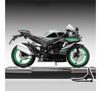 TYNBV Modelo de Coleccionable 1/12 para Kawasaki para Ninja ZX-10R Simulación De Aleación Sonido Luz Juguete Motocicleta Modelo Coche(Grey)
