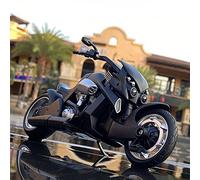 TYNBV Modelo de Coleccionable 1:12 para Yamaha Tyrannosaurus Rex V-Rex Aleación Modelo De Motocicleta Sonido Luz Niños Juguetes Regalo(Rex Black)