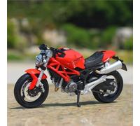 TYNBV Modelo de Coleccionable 1:18 para Ducati 696Monster Regalo De Cumpleaños Colección Modelos Fundidos A Presión Simulación Motocicleta(Red Foam Box)