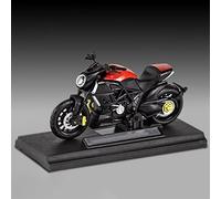 TYNBV Modelo de Coleccionable 1:18 para Ducati The Devil Alloy Scooter Diecasts Kids Toys Motorcycle Vehicles Model Gift(Rosso)