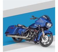 TYNBV Modelo de Coleccionable 1:18 para Harley para Davidson 2022 CVO Road Glide Modelo De Motocicleta Juguete Regalo Fundición A Presión Estática(BLU)