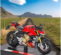TYNBV Modelo de Coleccionable Aleación 1:18 para Motocicleta para Ducati, para Super, para Naked V4 S, Modelo De Scooter, Juguete, Regalo, Adorno para Tarta