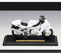 TYNBV Modelo de Coleccionable Colección De Modelos Motocicleta 1/18, Regalo para Niños para Suzuki Hayabusa GSX1300R(White Foam Box)