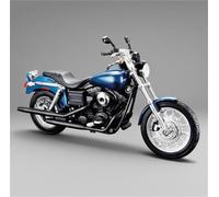 TYNBV Modelo de Coleccionable Juguete De Aleación 1/12 para Harley, para Dyna, para Super Glide Sport 2004, Modelo Motocicleta, Regalo, Adorno para Pastel