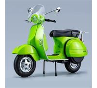 TYNBV Modelo de Coleccionable Modelo De Motocicleta A Escala 1:10, Portátil, Dedo, Simulación, Colección, Sonido Y Luz, Juguetes para Vespa 125(Vert)