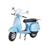 TYNBV Modelo de Coleccionable Modelo De Motocicleta A Escala 1:12 con Sonido Y Luz, Ideal como Decoración Interiores O Regalo Cumpleaños para Vespa PX125(BLU)