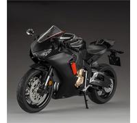 TYNBV Modelo de Coleccionable Modelo De Motocicleta Aleación para Honda CBR 1000RR-R, Escala 1:9, Metal Fundido A Presión, para Deportes Calle, con Sonido Y Luz, Juguete Regalo(Nero)
