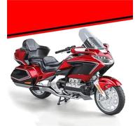 TYNBV Modelo de Coleccionable Modelo De Motocicleta Aleación para Honda Gold Wing GL800 2021, Escala 1:11, Metal Fundido A Presión, Ideal para Ocio, Turismo, Sonido Y Luz, Juguete Regalo(Rosso)