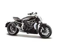 TYNBV Modelo de Coleccionable Modelo De Motocicleta En Miniatura Aleación Fundida A Presión 1:18, Juguetes con Volante Y Dirección para Ducati X Diavel S