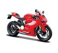 TYNBV Modelo de Coleccionable Modelo De Motocicleta En Miniatura Aleación Fundida A Presión 1:18, Juguetes con Volante Y Dirección para Ducati 1199 Panigale