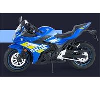 TYNBV Modelo de Coleccionable Modelo De Motocicleta Fundición A Presión A Escala 1/12, Colección Aleación, Juguete Hobby, Regalo, Todoterreno para Suzuki GSX-250R(BLU)
