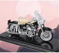 TYNBV Modelo de Coleccionable Modelo De Motocicleta Fundición A Presión A Escala 1/18, Colección Aleación, Juguete Hobby Regalo Todoterreno para Harley para Davidson FLH Duo 1962