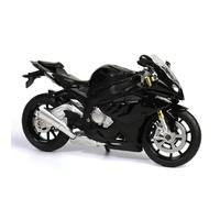 TYNBV Modelo de Coleccionable Modelo De Motocicleta para BMW S1000RR A Escala 1:12 Juguete Aleación Fundida A Presión con Varillaje Amortiguador Modelos Vehículos Juguetes Rueda Libre Regalos(Nero)