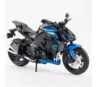TYNBV Modelo de Coleccionable Motocicleta En Miniatura De Aleación Fundida A Presión 1:12, Juguete con Volante Y Dirección para Kawasaki Z1000 Z 1000(BLU)