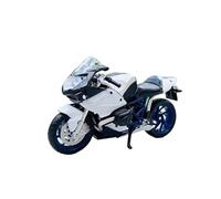TYNBV Modelo de Coleccionable Motocicleta En Miniatura De Aleación Fundida A Presión 1/18, Juguetes con Volante Y Dirección para BMW HP2 Sport