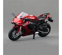 TYNBV Modelo de Coleccionable Motocicleta En Miniatura De Aleación Fundida A Presión 1:18, Juguetes con Volante Y Dirección para Yamaha YZF-R1(Rosso)