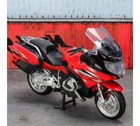 TYNBV Modelo de Coleccionable Motocicleta En Miniatura De Aleación Fundida A Presión 1:18, Juguetes con Volante Y Dirección para BMW R1250 RT(Rosso)