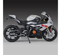 TYNBV Modelo de Coleccionable para BMW S1000RR, Modelo De Motocicleta, Aleación Metal Fundido A Presión, Regalo Cumpleaños, Juguetes para Niños, Colección Coches 1/12(Silver)