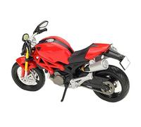 TYNBV Modelo de Coleccionable para Ducati Monster 696, Modelo De Motocicleta Aleación, Regalo Cumpleaños, Juguetes para Niños, Colección Coches 1/12(Red Foam Box)