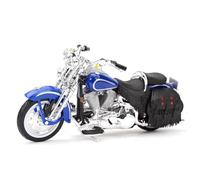 TYNBV Modelo de Coleccionable Vehículos A Escala Fundición Coleccionables 1/18 para Harley para Davidson FLSTS para Heritage Softall para Springer 1999(BLU)