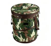 TYNJKJDM Bolsa de Basura de jardín,Cubo de Basura para Camping,Plegable Papelera para Auto con Asas Cubo de Tela Oxford Contenedor para Exterior Patio Camping Recogida De Reciclaje Y Mante(Large)