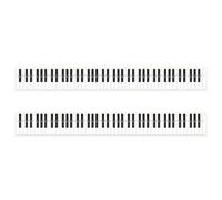 Tynmoel 2X 88 Teclado de PráCtica Clave para Piano y Tabla de Notas para las Teclas DetráS del Piano, GuíA de Notas de Ayuda DidáCtica para Estudiantes Principiantes