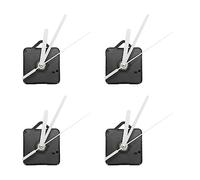 Tynmoel 4 Paquete Piezas de Reparación DIY de Manos de Reloj de Pared de Repuesto Mecanismo de Movimiento del Péndulo Motor de Reloj de Cuarzo con Manos Y Kit de Accesorios(Negro&)