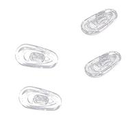 Tynmoel 50 Pares Almohadillas de Nariz de Gafas de Silicona Oval Empuje