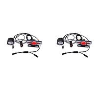Tynmoel Juego de 2 luces de línea impermeables para bicicleta eléctrica BBS01 BBS02 con motor de transmisión media con luz intermitente de freno