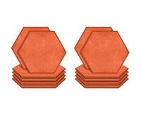 Tynmoel Paquete de 12 Paneles Acústicos Hexagonales, Acolchado A Prueba de Sonido, Paneles de Sonido de Borde Biselado