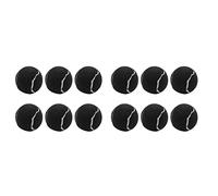 Tynmoel Paquete de 12 Pelotas de Tenis, Pelotas de Entrenamiento Elásticas Resistentes Al Desgaste, 66 mm, Pelota de Tenis para Práctica de Principiantes para Damas, Negro