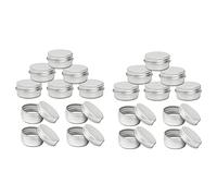 Tynmoel PAQUETE de 50 - Lata de aluminio de 15 ml, grandes macetas para velas de maquillaje, capacidad vacía, grande para cosméticos/velas/tarros de/productos para el cabello
