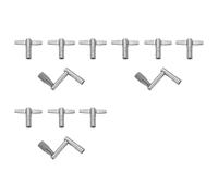Tynmoel Teclas de Bateria Paquete de 12 Teclas de Afinacion de Tambor con Tecla de Velocidad de Movimiento Continuo Piezas de Instrumentos de Percusion para Bateristas