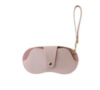 TYNXK Estuche For Gafas De Piel Sintética Suave, Estilo Retro, Portátil, Con Cuerda Colgante Y Funda Protectora For, For Hombres Mujeres(Pink)