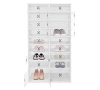 TyochiAki Zapatero portátil con 9 niveles, 91 x 35 x 171 cm, plegable, para 36 pares de zapatos, zapatero para pasillo, entrada, salón