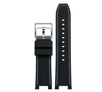 Tyogeephy Compatible con Correa Casio 5633 EFS-560 EFS-560HR-1A Edifice Series, Correa de silicona suave ajustable deportiva de repuesto compatible con 26mm