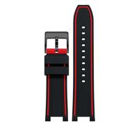 Tyogeephy Compatible con Correa Casio 5633 EFS-560 EFS-560HR-1A Edifice Series, Correa de silicona suave ajustable deportiva de repuesto compatible con 26mm