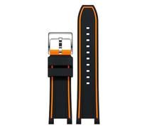 Tyogeephy Compatible con Correa Casio 5633 EFS-560 EFS-560HR-1A Edifice Series, Correa de silicona suave ajustable deportiva de repuesto compatible con 26mm