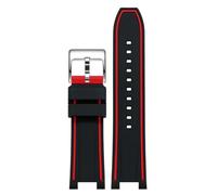 Tyogeephy Compatible con Correa Casio 5633 EFS-560 EFS-560HR-1A Edifice Series, Correa de silicona suave ajustable deportiva de repuesto compatible con 26mm